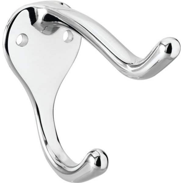 Rockwood Satin Chrome Medium Coat Hook 1-1/2"H X 1-3/16"W