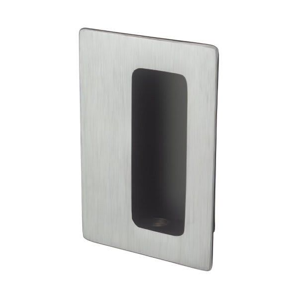 Rockwood 2-3/16 X 3.25 In Brass Flush Pull (Satin Chrome)