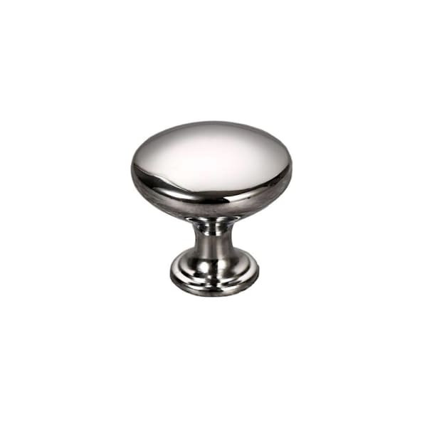 Seasons 1.25 In. Round Chrome Cabinet Knob, 25-Pack