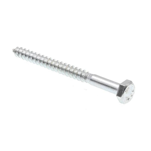 Prime-Line Hex Lag Screw 1/4" X 3" A307 Grade A Zinc Plated Steel Package Of 100