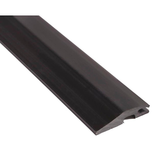 NGP Vinyl Carpet & Tile Divider Threshold, 3/4" X 3-1/2", Black 48"