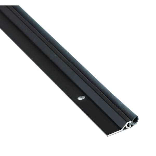 NGP Weatherstrip, Metal With Silicone Seal, Dark Bronze, 96"