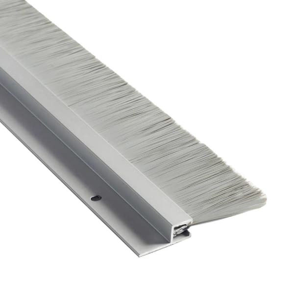 NGP Door Sweep With 1-3/4" Grey Nylon Brush Seal, Anodized, 48"