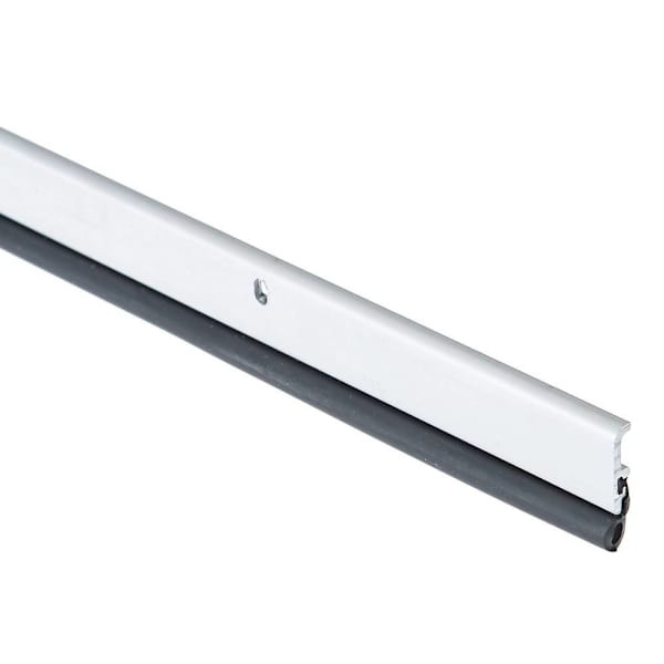 NGP Weatherstrip, Metal With Neoprene Bulb Seal, Anodized, 96"