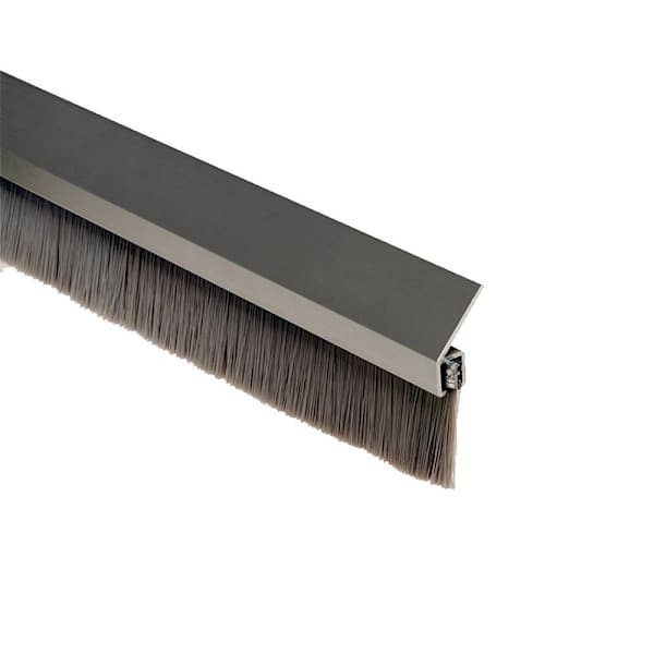 NGP Door Sweep With 1" Grey Nylon Brush Seal, Set, 8'W X 10'H