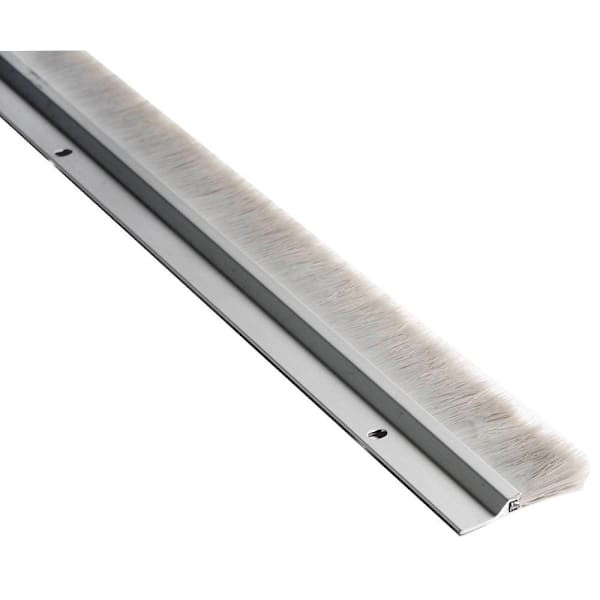 NGP Door Sweep With 1" Grey Nylon Brush Seal, Anodized 36"