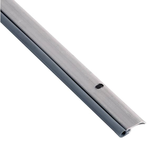 NGP Weatherstrip, Metal With Vinyl Bulb Seal, 96"