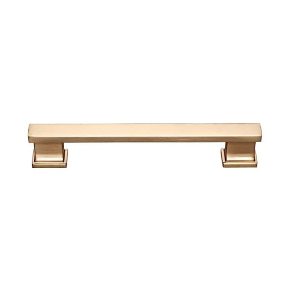 Seasons Hexa 5" Ctc Modern Cabinet Pull, Gold, Package Of 5