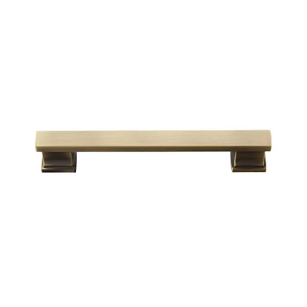 Seasons Hexa 5" Ctc Modern Cabinet Pull, Bronze, Package Of 5