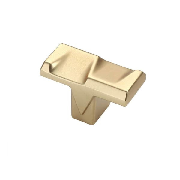 Seasons Geiger 1" Modern Cabinet Knob, Gold, Package Of 5