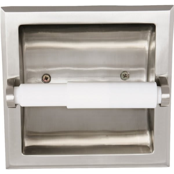 Design House Millbridge Satin Nickel Recessed Toilet Paper Holder