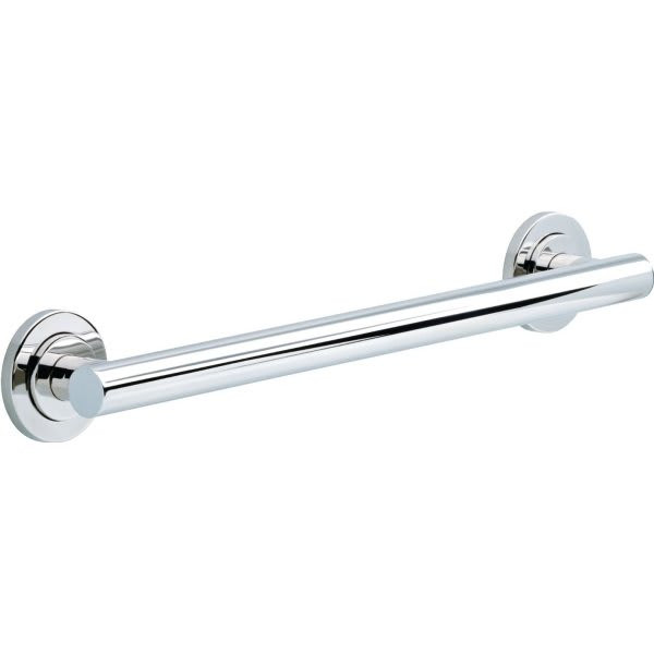 Franklin Brass Voisin 18" X 1-1/4" Decorative Grab Bar, Polished Chrome