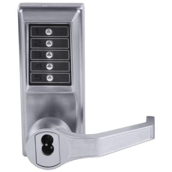 Dormakaba Mortise Combination Lever Lock, Schlage Fsic Prep, Satin Chrome