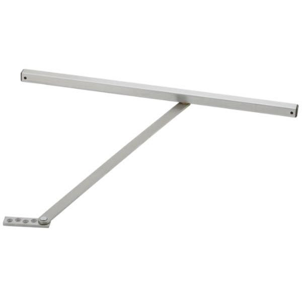 Glynn-Johnson 450 Series 27 1/16 - 33 In Surface Overhead Hold-Open And Stop Door Closer (Satin Stainless Steel)