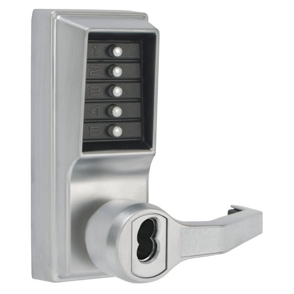 Dormakaba Cylindrical Lever Lock, Satin Chrome, Schlage Fsic Prep, Less Core