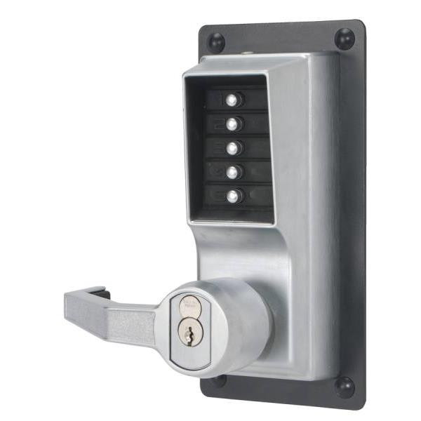 Dormakaba Exit Trim Lever Lock, Corbin Russwin Lfic Prep Less Core, Satin Chrome
