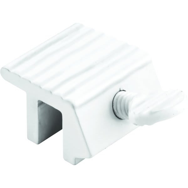 White Extruded Aluminum 1" Heavy Duty Sliding Window Lock, Pack Of 2