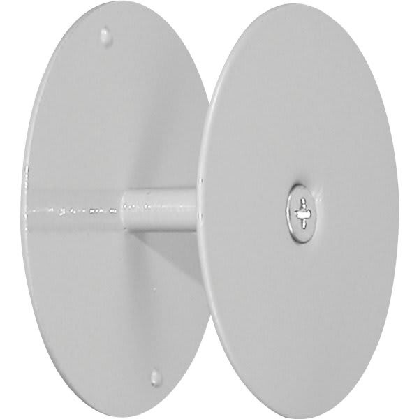 Prime Line 2-5/8 In Door Hole Cover Plates (2-Pack) (Gray Primer)