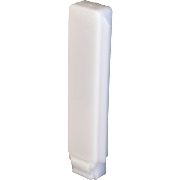 White Plastic Closet Door Guide, Pack Of 2