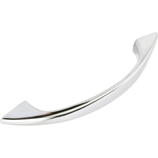 Diecast Chrome-Plated Finish Arched Cabinet Pulls, Pack Of 5