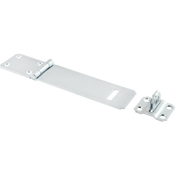 6 In Zinc-Plated Steel Fixed Stapled Safety Hasp