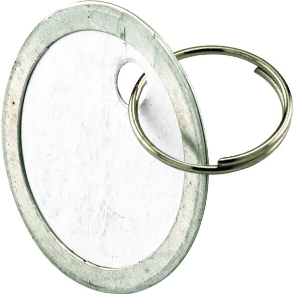 Metal Borders Paper Key Id Tag W/ Key Wire Rings (100-Pack)