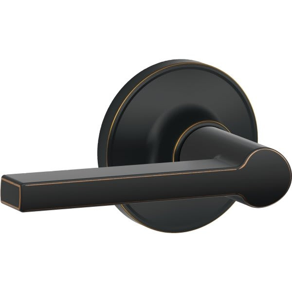 Schlage Solstice J Series Lever, Non-Turning, Grade Ccc, Aged Bronze