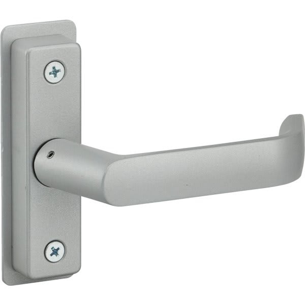 Adams Rite 4569 501 Cast Aluminum European Style Deadlatch Lever Handle (Clear)