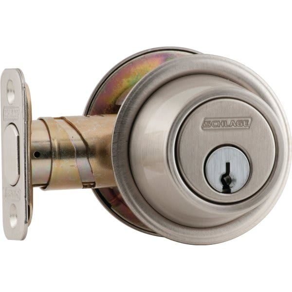 Schlage B500 Keyed Alike 6-Pin Cylinder Deadbolt (Satin Nickel)