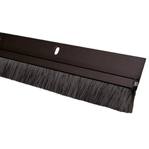 Pemko 18062dnb36 Dark Bronze Brush Seal Meeting Stile With Black Brush Insert 3'