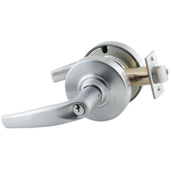 Schlage Nd Series Cylindrical Lockset, Satin Chrome, Athens Lever, S123 Keyway
