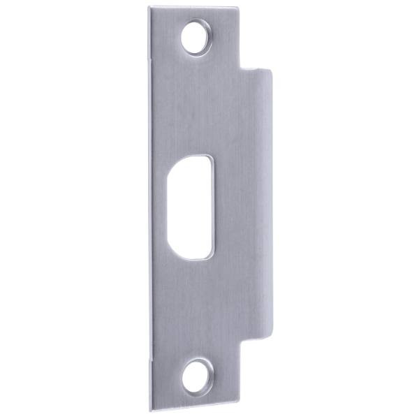 Schlage Door Strike Satin Chrome1-1/8 Inch Lip Square Corner