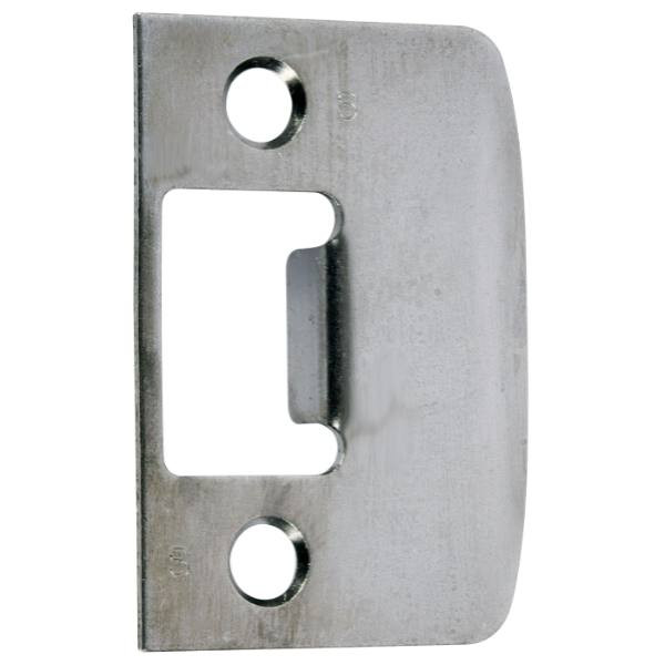 Schlage Door Strike, Satin Chrome, Square Corner, Full Lip Strike