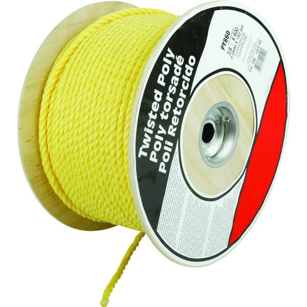 Lucky Line Wellsco 3/8 In. X 600 Ft. Twisted Polypropylene Rope