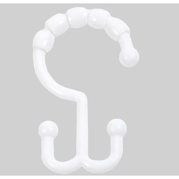 White Deluxe Shower Curtain Hook Package Of 144