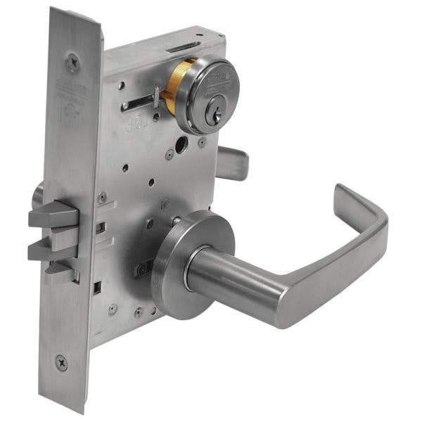 Corbin Russwin Satin Chrome Reversible Entrance/Office Mortise Lever Lock
