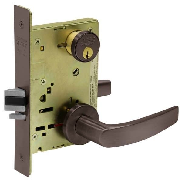 Sargent Oil-Rubbed Bronze Field Reversible Entry/Office Mortise Lever Lock