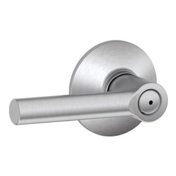 Schlage Broadway F Series Lever, Privacy, Grade Aaa, Satin Chrome