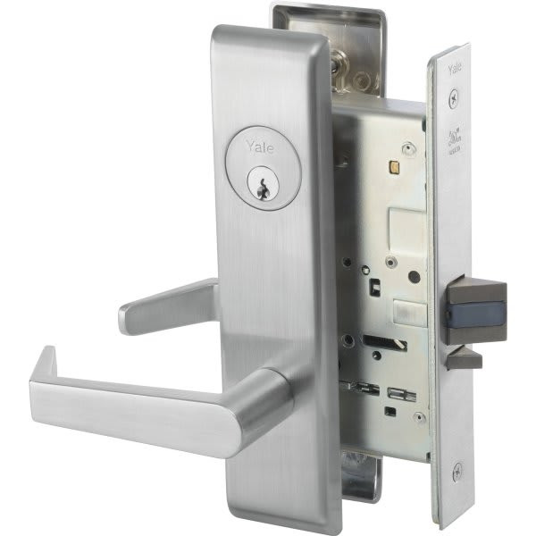 Yale Satin Chrome Aucn Trim Mortise Storeroom Lock