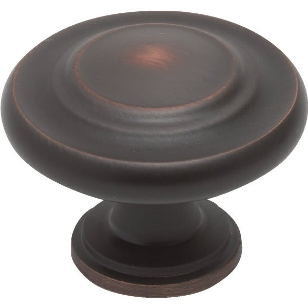 Amerock Inspirations 1-3/8" Knob, Oil Rubbed Bronze-Package Of 25