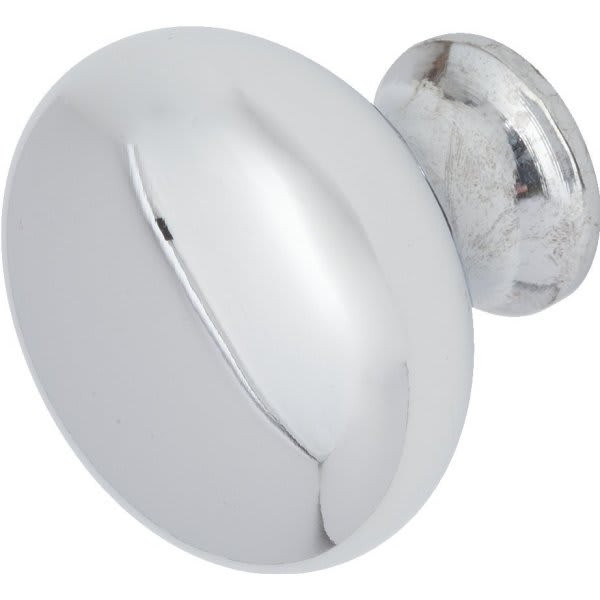 Seasons 1.25 In. Round Chrome Cabinet Knob, 5-Pack