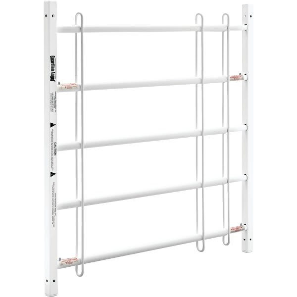 Guardian Angel Window Guard With Safety Release, 5-Bar, 35-58 Wide