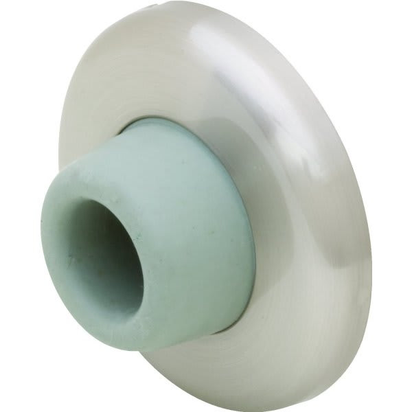 2-1/2 In Concave Wall Door Stop, Satin Nickel (5-Pack)