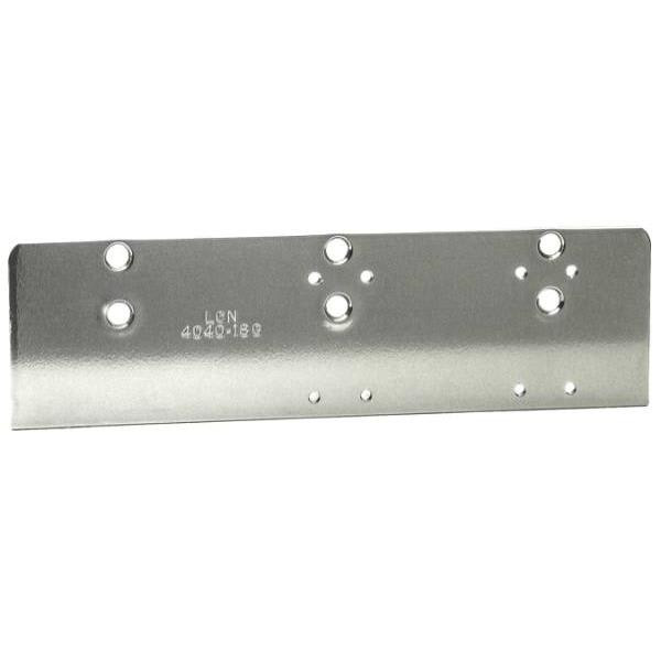 Lcn Drop Plate Only, Narrow Top Rail Or Flush Ceiling, Aluminum/689 Finish