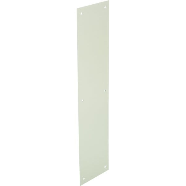 4 X 16 In Aluminum Door Push Plate (Satin Nickel)