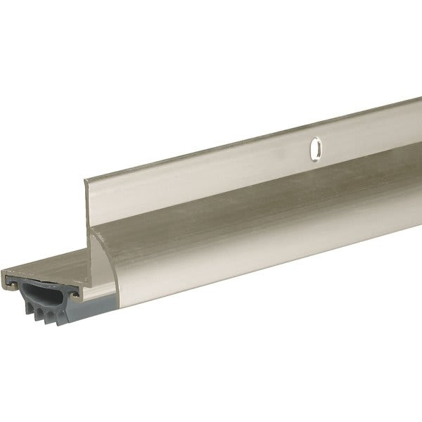 Frost King 1-1/4 X 36" L Shape Drip Cap & Door Sweep Satin Nickel, Package Of 6