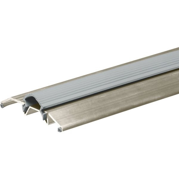 Frost King 3-3/8 X 36" Aluminum And Vinyl Threshold Satin Nickel, Package Of 4