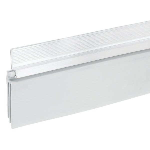 Frost King Aluminum And Vinyl Self Stick Door Sweep White, Package Of 6