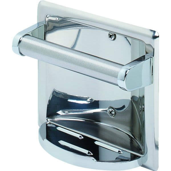 Recessed Mount Soap Holder In Polished Stainless Steel