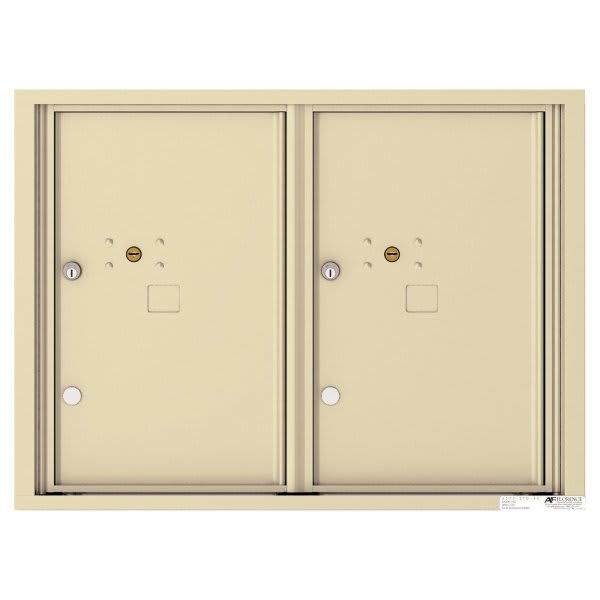Florence Mfg Versatile 4c Mailbox, 6 High Suite, 2 Parcel Lockers Beige